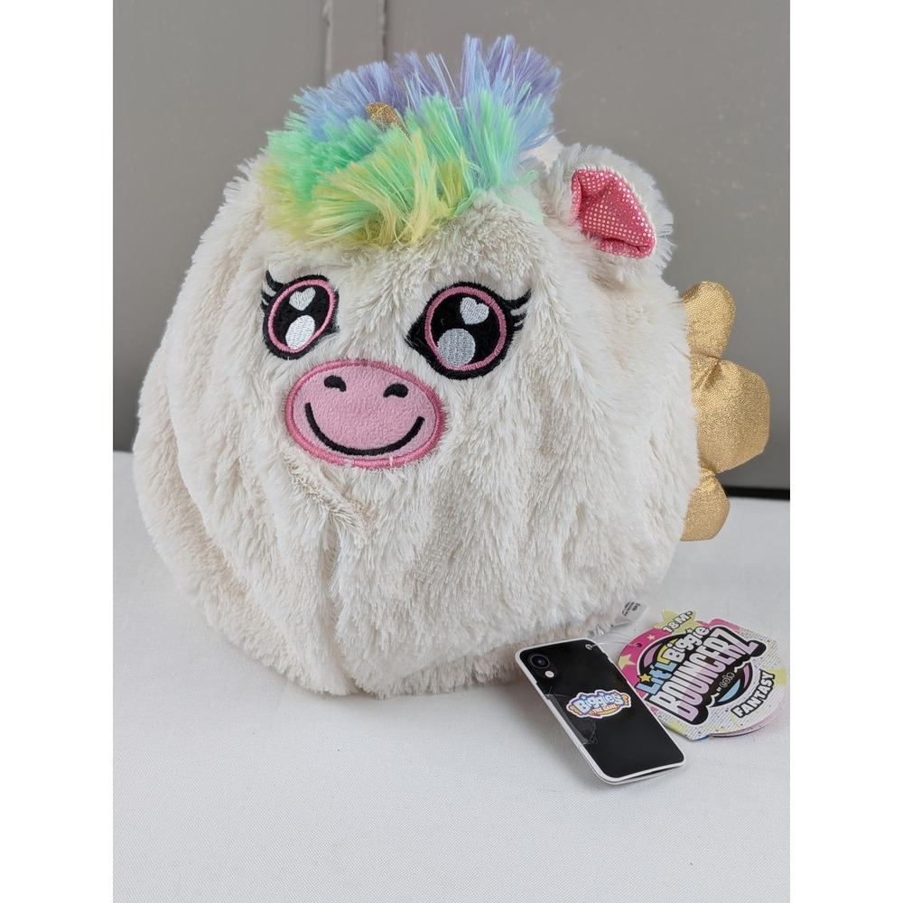 Eolo Lil Biggies Bouncerz Fantasy Unicorn Plush Inflatable Bouncy Toy Cream NWT